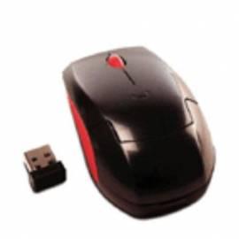 Handbuch für LENOVO Wireless Laser Mouse USB 1200dpi-rot/schwarz (51J0198) schwarz/rot
