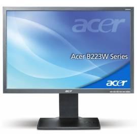 Monitor ACER B223WB (ET.EB3XE.B02) grau Gebrauchsanweisung