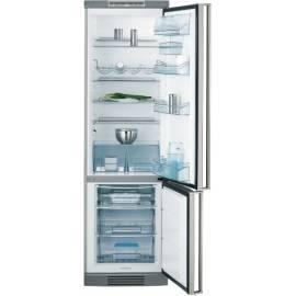 Kombination Kühlschrank-Gefrierschrank-ELECTROLUX AEG SANTO 70368KG Silber/Edelstahl