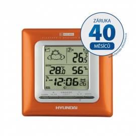 Wetterstation HYUNDAI WSC 1909 der orange Farbe