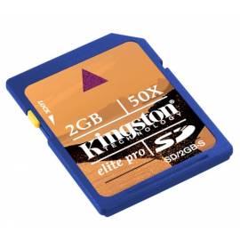 Speicherkarte SD Kingston ElitePro 2GB Bedienungsanleitung