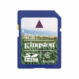 Speicherkarte KINGSTON SDHC 4GB Class 2 (SD2 / 4GB)