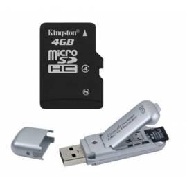 USB flash Disk KINGSTON SD Micro 4GB + MicroSD Reader (DTCRC / 4GB)