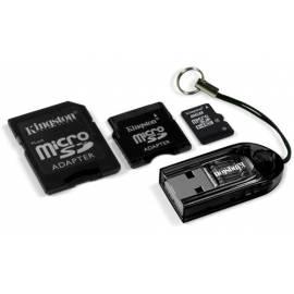 Speicherkarte SD Micro Kingston HC 8 GB + 2 Adapters + MicroSD Reader Bedienungsanleitung