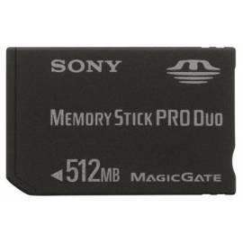 MS PRO DUO-Speicherkarte, Sony MSXM512SX 512 MB + MS-Adapter - Anleitung