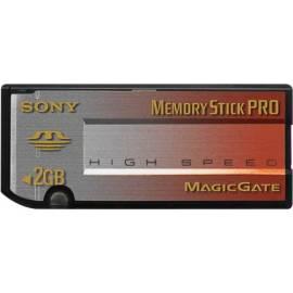 Bedienungsanleitung für Speicherkarte MS PRO Sony MSX-2GN 2GB, High-Speed