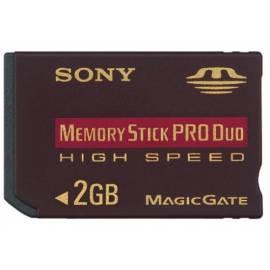 Speicherkarte, MS PRO DUO Sony MSX-M2GN HS 2GB - Anleitung