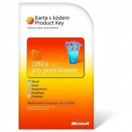 Software MICROSOFT Office Home and Business 2010 CZ PC Attach Key PKC Microcase Key PKC Microcase (T5D-00292)