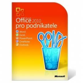 Software MICROSOFT Office Home and Business 2010 32-Bit/X 64-CZ-DVD (T5D-00156) Gebrauchsanweisung