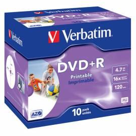 Bedienungshandbuch Aufnahme-Medien ist VERBATIM DVD + R
