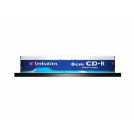 Aufzeichnungsmedium VERBATIM CD-R 8cm DL 210MB 24 X Farbe 10-Kuchen (43413)