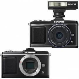 Digitalkamera OLYMPUS PEN E-P2 Pancake Kit + mit FL-14 schwarz