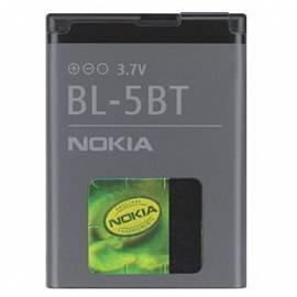 Bedienungshandbuch Akku Original Nokia Akku BL-5BT Akku 820mAh Li-Ion für Nokia 2600 Classic, 7510 Supernova, Nokia N75