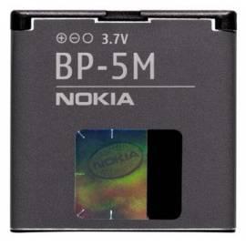 Service Manual Original Nokia Akku BP-5 m Akku 900mAh Li-Pol, 5610, 6220, 6500 Slide, 6110