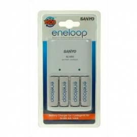 Bedienungshandbuch Mignon Batterien Sanyo MQN04 + 4 x AA Akkus ENELOOP zu laden