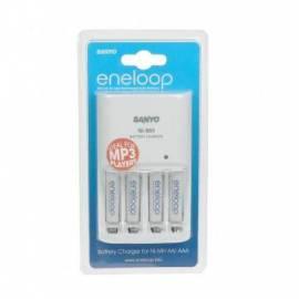 Mignon Batterien Sanyo MQN04 + 4 x AAA Akkus Eneloop zu laden