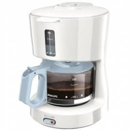 Kaffeemaschine PHILIPS HD 7450/70 weiß/blau