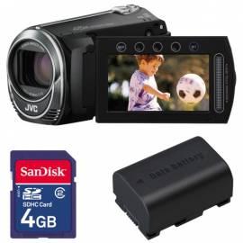 JVC Camcorder GZ-MS215B + Karte + Batterien schwarz