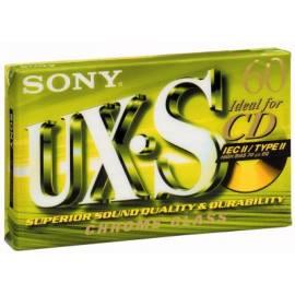 Bedienungsanleitung für Audiokazeta Sony C-60UXS Chrom