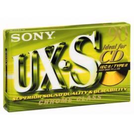 Audiokazeta Sony C-90UXS Chrom Gebrauchsanweisung