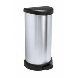 Waste bin Decobin CURVER 02150-582-Silber