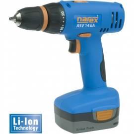 Bedienungshandbuch Akku-Bohrschrauber, Akuscrewdriver, NAREX ASV 14 EA (Li-Ion) blau