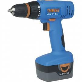 Akku-Bohrschrauber, Akuscrewdriver, NAREX ASV 14 EA blau