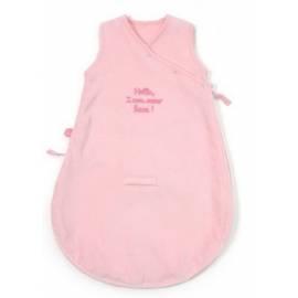 Schlafsack BABYBOUM TERRY 55cm Hello Rosa