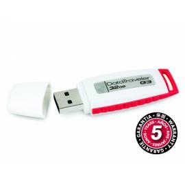 USB flash-Disk KINGSTON DataTraveler G3 32GB USB 2.0 (DTIG3 / 32GB) rot