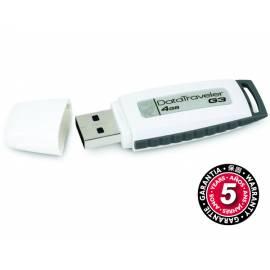 USB flash-Disk KINGSTON Data Traveler G3 4GB USB 2.0 (DTIG3 / 4GB) grau