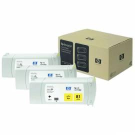 Tintenpatrone HP 81 680 ml, 3 *, 3 Seiten, 3er Pack (C5069A) gelb