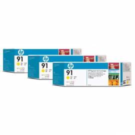 Tintenpatrone HP 91 775-ml 3er-Pack (C9485A) gelb Bedienungsanleitung