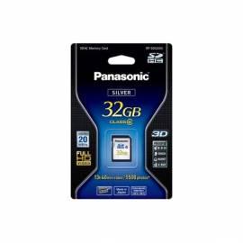 Bedienungsanleitung für PANASONIC RP-Speicherkarte SDQ32GE1K, 32 GB