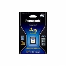 Handbuch für PANASONIC RP-Speicherkarte SDQ04GE1K, 4 GB