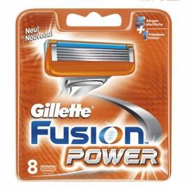 zusätzliche Klinge GILLETTE FUSION POWER 8ks Bedienungsanleitung