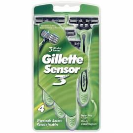 Ersatzmesser GILLETTE Sensor3 4 Stk Bedienungsanleitung