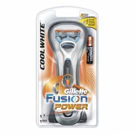 Rasierer GILLETTE FUSION Cool White Power + 1 hlavice