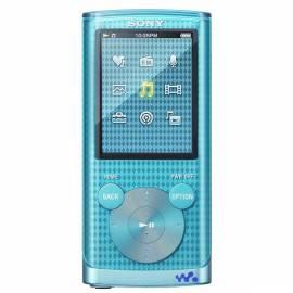 MP3-Player SONY NWZ-E454 blau Gebrauchsanweisung