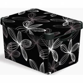 Box Speicher CURVER 04711-D66 L Black Lily schwarz/weiss