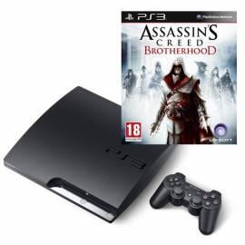 Spielekonsole SONY PlayStation 3 320 GB + Assassins Creed Brotherhood, schwarz