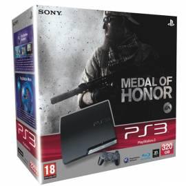 Handbuch für Spielekonsole SONY PlayStation 3, 320GB + Medal Of Honour
