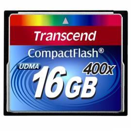 Datasheet Speicherkarte TRANSCEND CF 16GB 400 X (TS16GCF400)