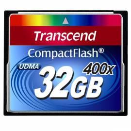 Speicherkarte TRANSCEND CF 32GB 400 X (TS32GCF400) Bedienungsanleitung