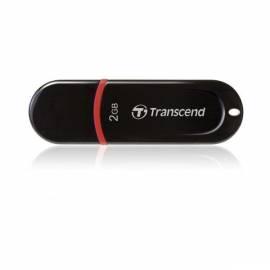 TRANSCEND JetFlash 300 USB-Flash-Laufwerk-2 GB, USB 2.0 (TS2GJF300) schwarz/rot