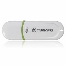 USB-flash-Disk TRANSCEND JetFlash 330 4GB, USB 2.0 (TS4GJF330) weiß/grün Gebrauchsanweisung