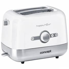 Toaster TE-Happy Hour Konzept 2030 (8594049736676) weiß/Edelstahl