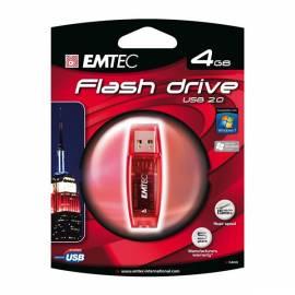 USB flash-Disk EMTEC C400 4GB USB 2.0 rot
