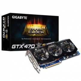 Datasheet Graphics card GIGABYTE 470GTX 1280MB (320) 3aktiv 2xDVI (H) DDR5 (GV-N470SO-13I)