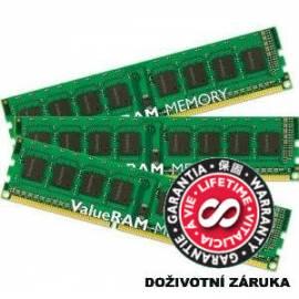 Benutzerhandbuch für Speichermodul DIMM DDR3 KINGSTON 12 GB 1333 MHz CL9 (Kit 3) mit Thermal Sensor KINGSTON ValueRAM (KVR1333D3E93 / 12G)