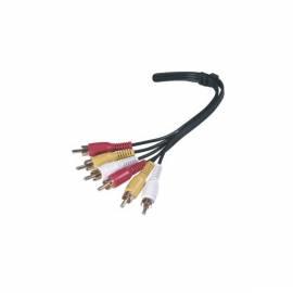 Patch-Kabel BELKIN Audio-/3xcinch, 5 m gold-Serie (F8V3016Aea5M-G)